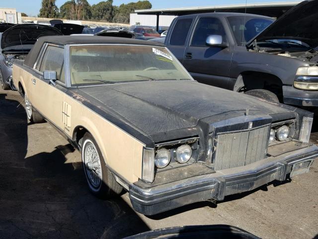 1MRBP98F0DY601382 - 1983 LINCOLN MARK VI BEIGE photo 1