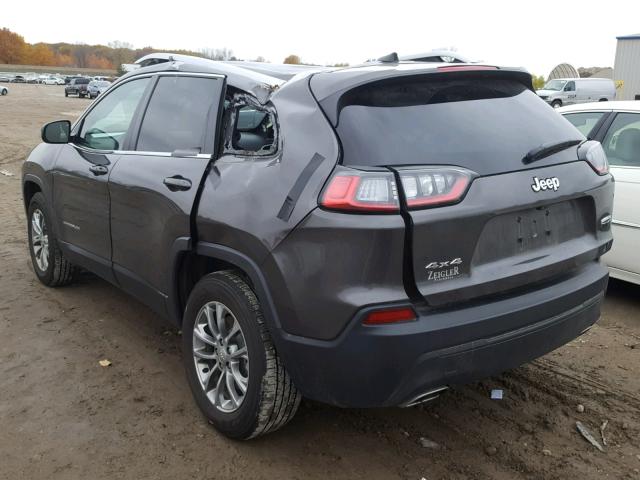 1C4PJMLN6KD157652 - 2019 JEEP CHEROKEE L GRAY photo 3