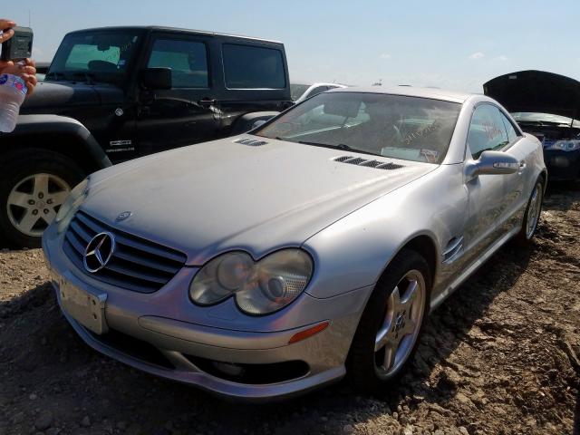 WDBSK75F33F051758 - 2003 MERCEDES-BENZ SL 500R SILVER photo 2