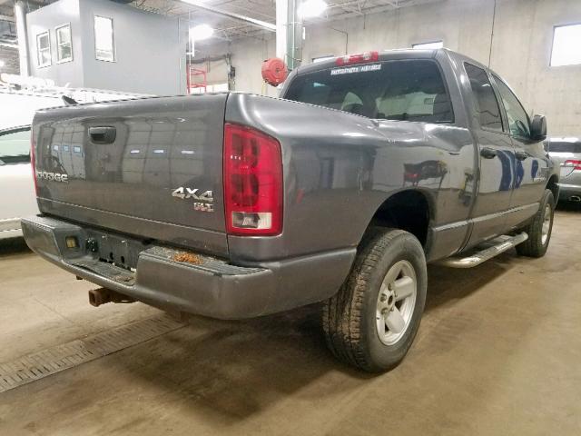 1D7HU18N53J539327 - 2003 DODGE RAM 1500 S GRAY photo 4