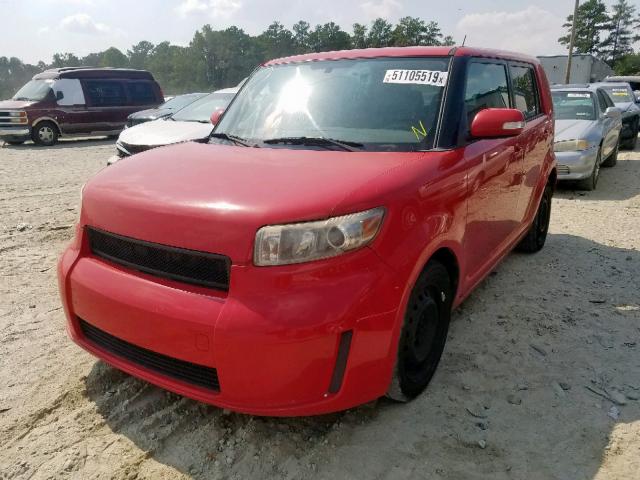 JTLKE50E691097283 - 2009 SCION XB RED photo 2