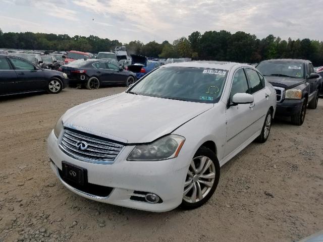 JNKCY01F69M851054 - 2009 INFINITI M35 BASE WHITE photo 2