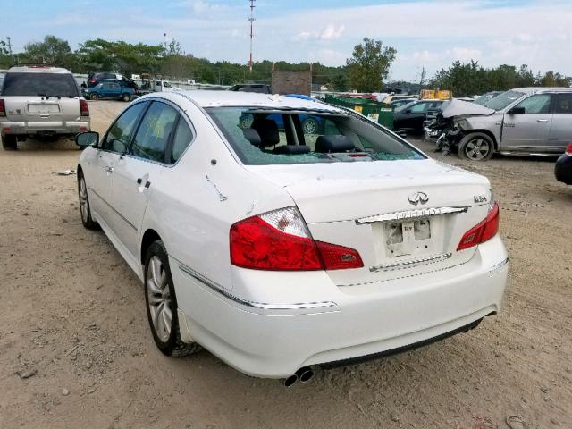 JNKCY01F69M851054 - 2009 INFINITI M35 BASE WHITE photo 3