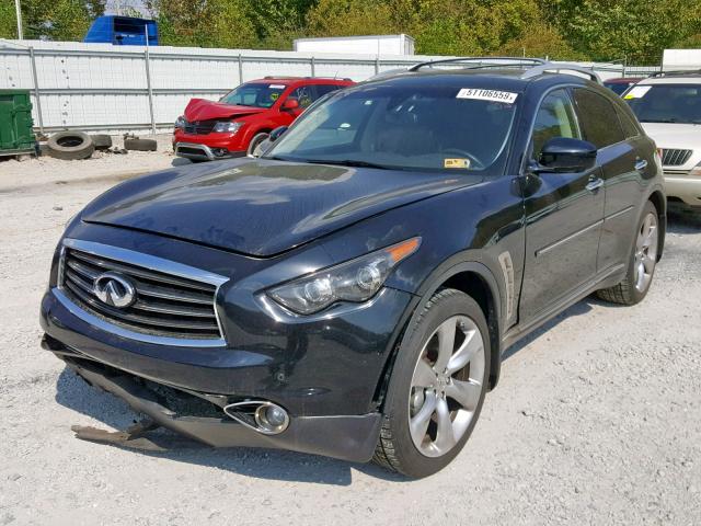 JN8BS1MW3DM100068 - 2013 INFINITI FX50 BLACK photo 2