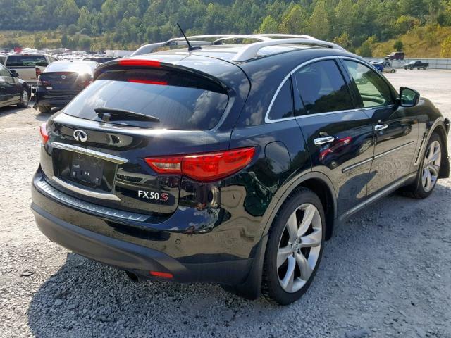 JN8BS1MW3DM100068 - 2013 INFINITI FX50 BLACK photo 4