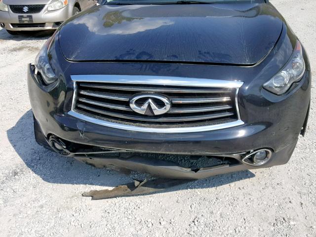 JN8BS1MW3DM100068 - 2013 INFINITI FX50 BLACK photo 9