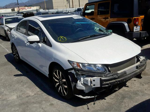 19XFB2F98FE240645 - 2015 HONDA CIVIC EXL 白色 照片 1