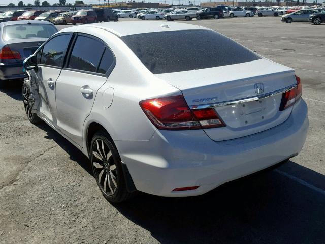 19XFB2F98FE240645 - 2015 HONDA CIVIC EXL 白色 照片 3