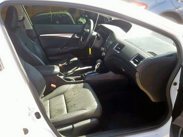 19XFB2F98FE240645 - 2015 HONDA CIVIC EXL 白色 照片 5