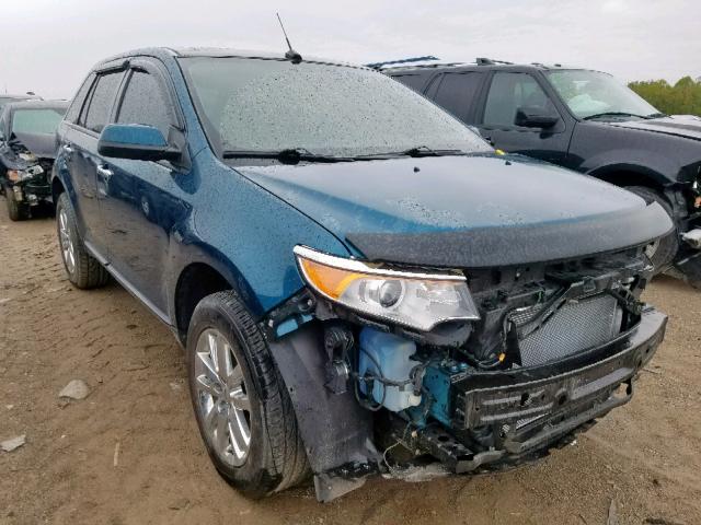 2FMDK3JCXBBA95380 - 2011 FORD EDGE SEL BLUE photo 1