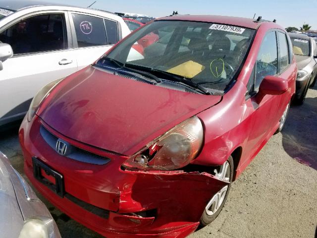 JHMGD37617S062020 - 2007 HONDA FIT S 红色 照片 2
