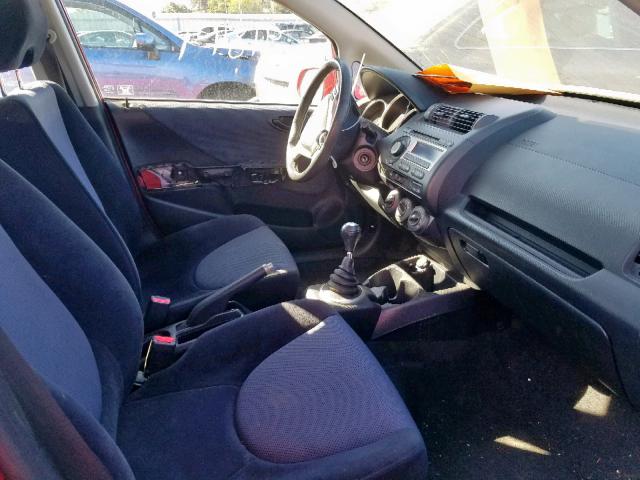 JHMGD37617S062020 - 2007 HONDA FIT S 红色 照片 5