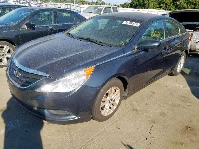 5NPEB4AC0BH101481 - 2011 HYUNDAI SONATA GLS BLUE photo 2