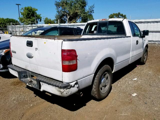 1FTRF12266NA74075 - 2006 FORD F150 WHITE photo 4