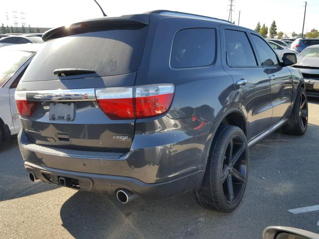 1D4SD4GT8BC638117 - 2011 DODGE DURANGO CR CHARCOAL photo 4