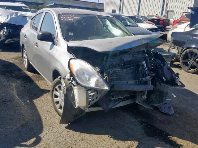 3N1CN7AP8EL831150 - 2014 NISSAN VERSA S SILVER photo 1