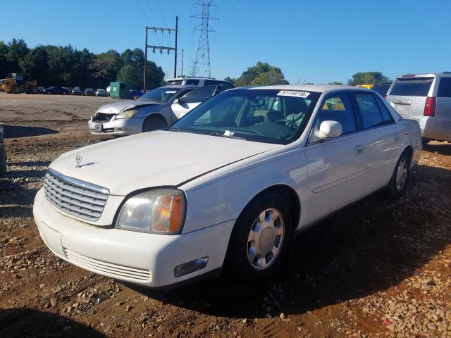 1G6KD54Y3YU280711 - 2000 CADILLAC DEVILLE WHITE photo 2