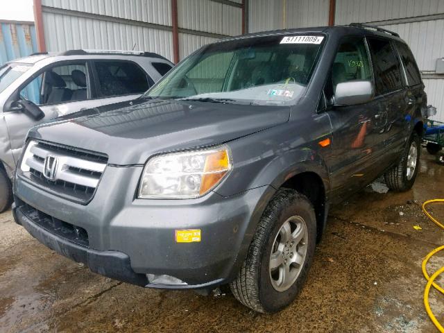 5FNYF18328B044617 - 2008 HONDA PILOT SE GRAY photo 2