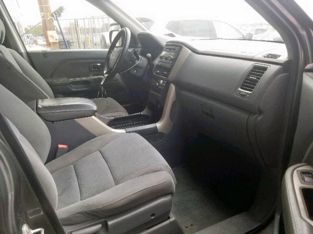 5FNYF18328B044617 - 2008 HONDA PILOT SE GRAY photo 5