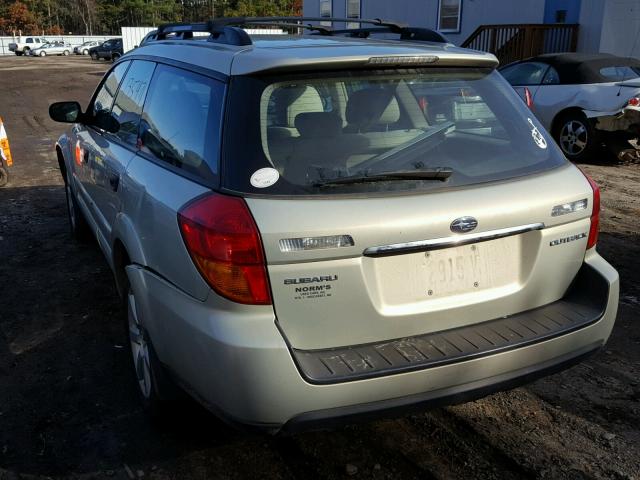 4S4BP61C367323227 - 2006 SUBARU LEGACY OUT TAN photo 3