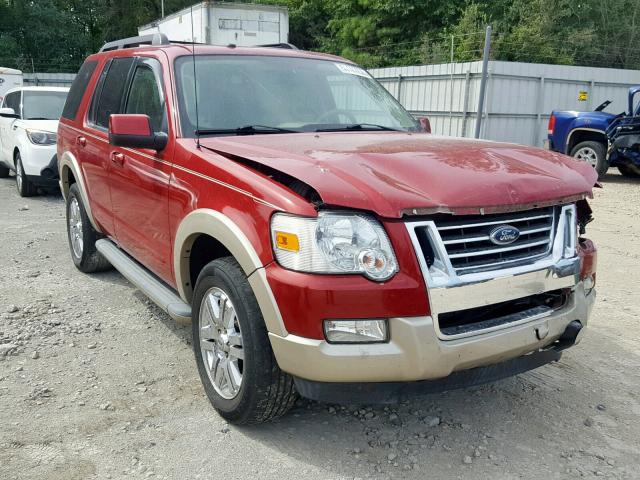 1FMEU6EE0AUA92315 - 2010 FORD EXPLORER E BURGUNDY photo 1