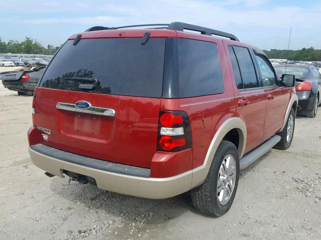 1FMEU6EE0AUA92315 - 2010 FORD EXPLORER E BURGUNDY photo 4