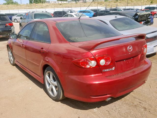 1YVHP80D745N88403 - 2004 MAZDA 6 S RED photo 3