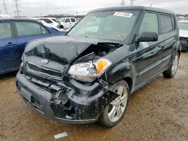 KNDJT2A21A7045416 - 2010 KIA SOUL BLACK photo 2