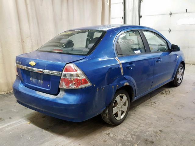 KL1TD56638B143400 - 2008 CHEVROLET AVEO BASE Mavi foto 4