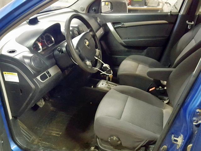 KL1TD56638B143400 - 2008 CHEVROLET AVEO BASE Mavi foto 5