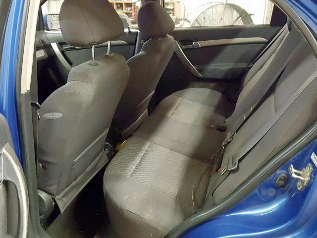 KL1TD56638B143400 - 2008 CHEVROLET AVEO BASE Mavi foto 6