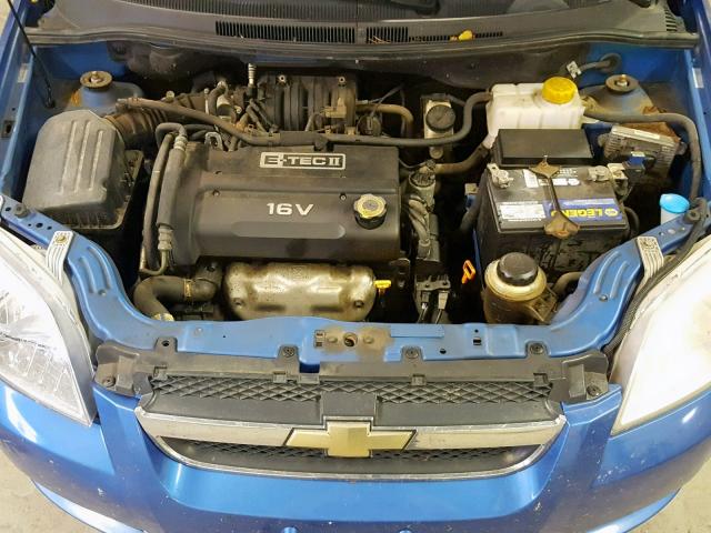 KL1TD56638B143400 - 2008 CHEVROLET AVEO BASE Mavi foto 7