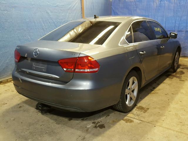 1VWBP7A32DC087925 - 2013 VOLKSWAGEN PASSAT SE GRAY photo 4