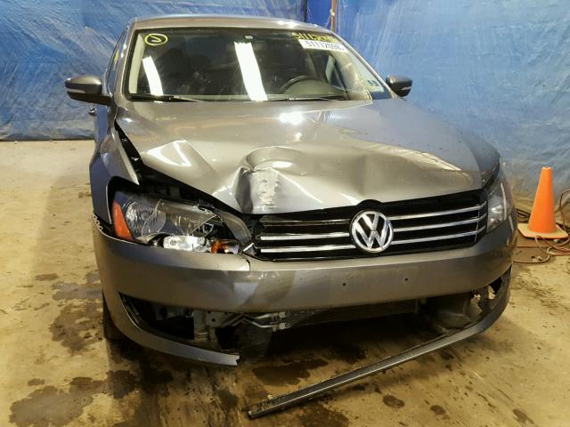 1VWBP7A32DC087925 - 2013 VOLKSWAGEN PASSAT SE GRAY photo 9