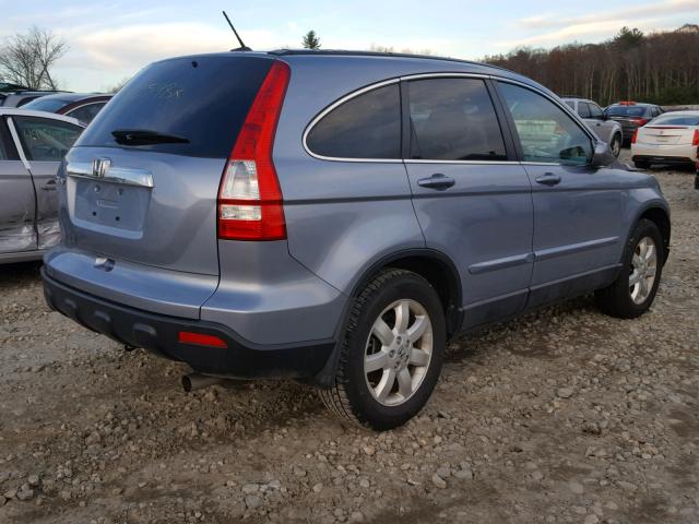 JHLRE48789C024224 - 2009 HONDA CR-V EXL BLUE photo 4