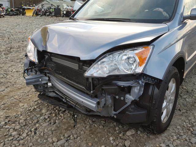 JHLRE48789C024224 - 2009 HONDA CR-V EXL BLUE photo 9