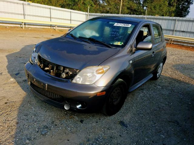 JTKKT624240076899 - 2004 TOYOTA SCION XA GRAY photo 2