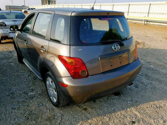 JTKKT624240076899 - 2004 TOYOTA SCION XA GRAY photo 3