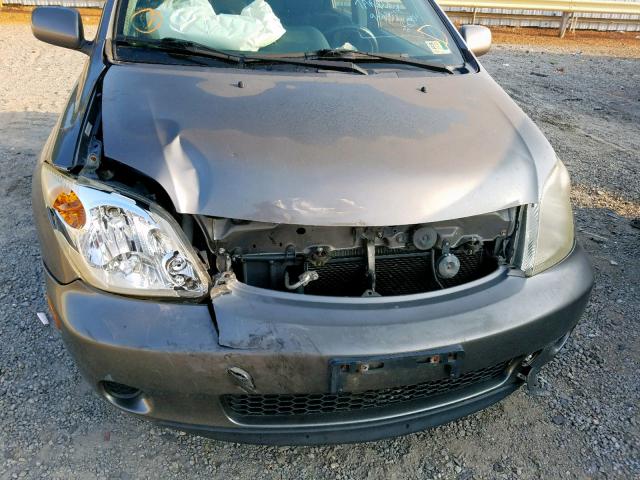 JTKKT624240076899 - 2004 TOYOTA SCION XA GRAY photo 9