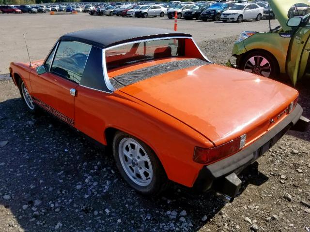 4742908311 - 1974 PORSCHE 914 ORANGE photo 3