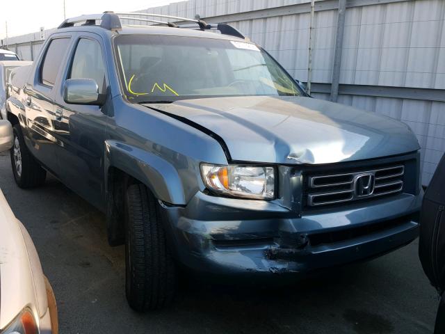 2HJYK16527H512088 - 2007 HONDA RIDGELINE GREEN photo 1