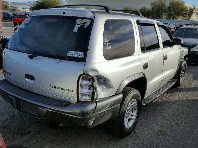 1B4HR38NX2F192020 - 2002 DODGE DURANGO SP SILVER photo 4