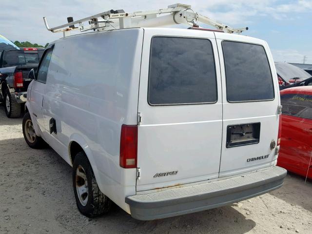 1GCDL19W31B129409 - 2001 CHEVROLET ASTRO WHITE photo 3