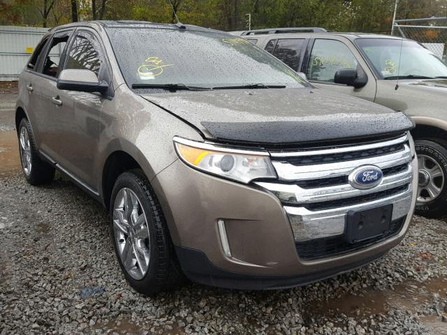 2FMDK4JC2CBA54989 - 2012 FORD EDGE SEL GRAY photo 1