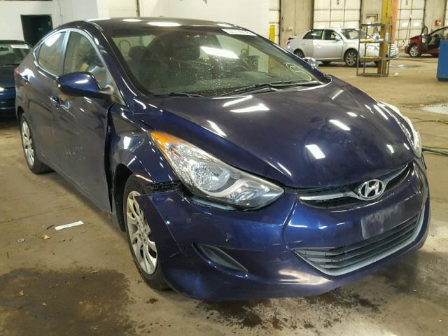 5NPDH4AE6BH040858 - 2011 HYUNDAI ELANTRA GL BLUE photo 1