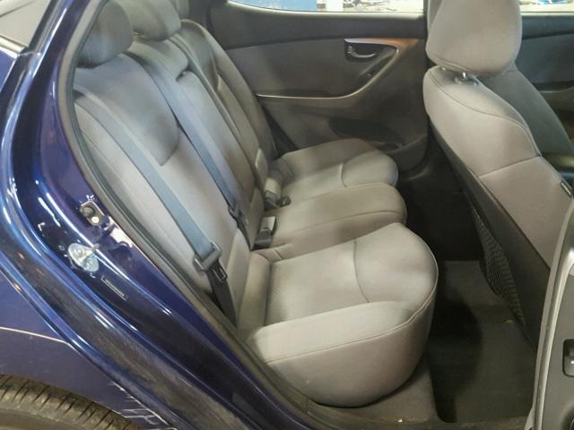 5NPDH4AE6BH040858 - 2011 HYUNDAI ELANTRA GL BLUE photo 6