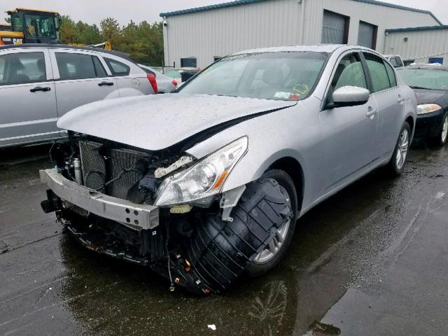 JN1CV6ARXCM976981 - 2012 INFINITI G37 SILVER photo 2