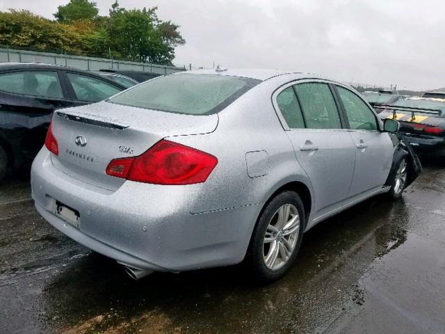 JN1CV6ARXCM976981 - 2012 INFINITI G37 SILVER photo 4