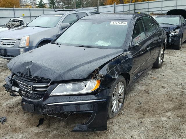 KMHFC4DF4BA537129 - 2011 HYUNDAI AZERA GLS BLACK photo 2