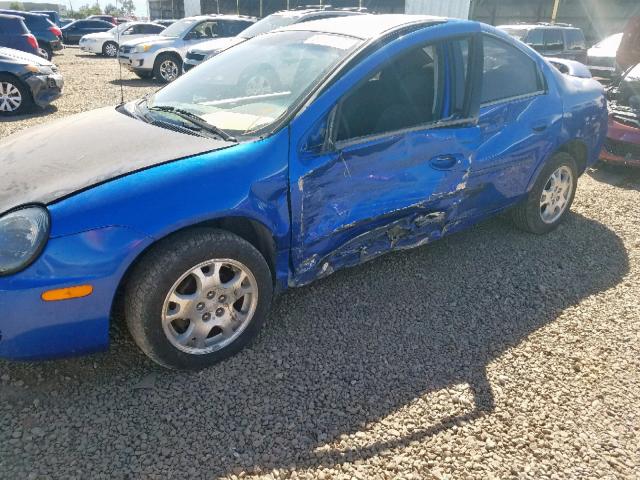 1B3ES56C55D160889 - 2005 DODGE NEON SXT BLUE photo 9